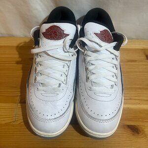 Nike Air Jordan 2/3 White Black Metallic Silver FD0383-148 Men Size 9 Used Good